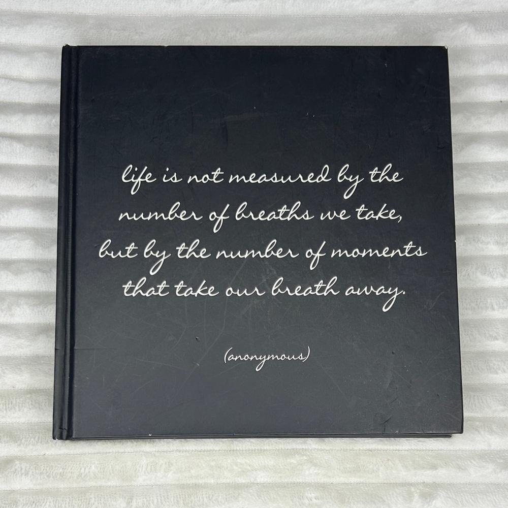 Inspirational Black Quotable Hardcover Journal Book
